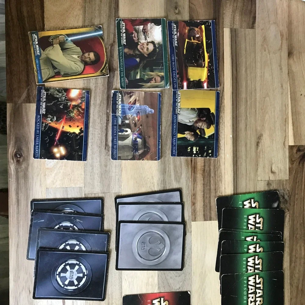 Vintage Star Wars Card Lot Topps Attack of the Clones Decipher CCG Yoda Obi-Wan